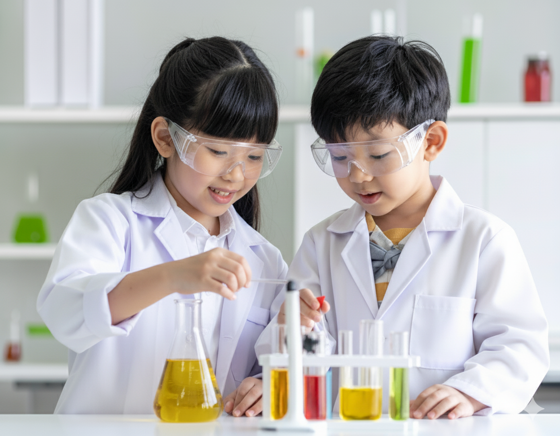 Star Explorers conducting science experiments